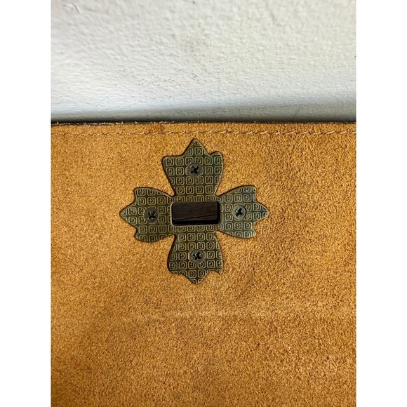 NWT PATRICIA NASH Consilina Floret Biscuit Map Print Leather Crossbody purse - Picture 15 of 17